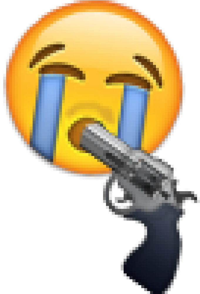 I Photoshopped My Review Of The Emoji Movie - Cushion Cover 40x40 Violently Weeping Face Pillowcase- (1000x1000)