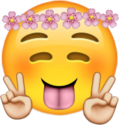 Emoji Emoticon Crown Smiley - Emoji With Flower Crown (640x640)