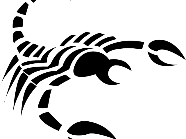 Scorpio Clipart Svg - Scorpio Black And White (640x480)