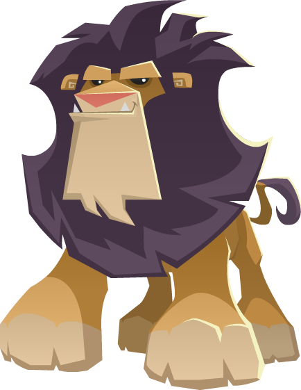 Lion - Animal Jam Lion (434x561)