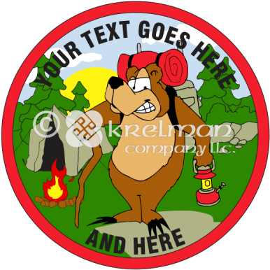 K1709 Bear Camping - Camping (400x400)