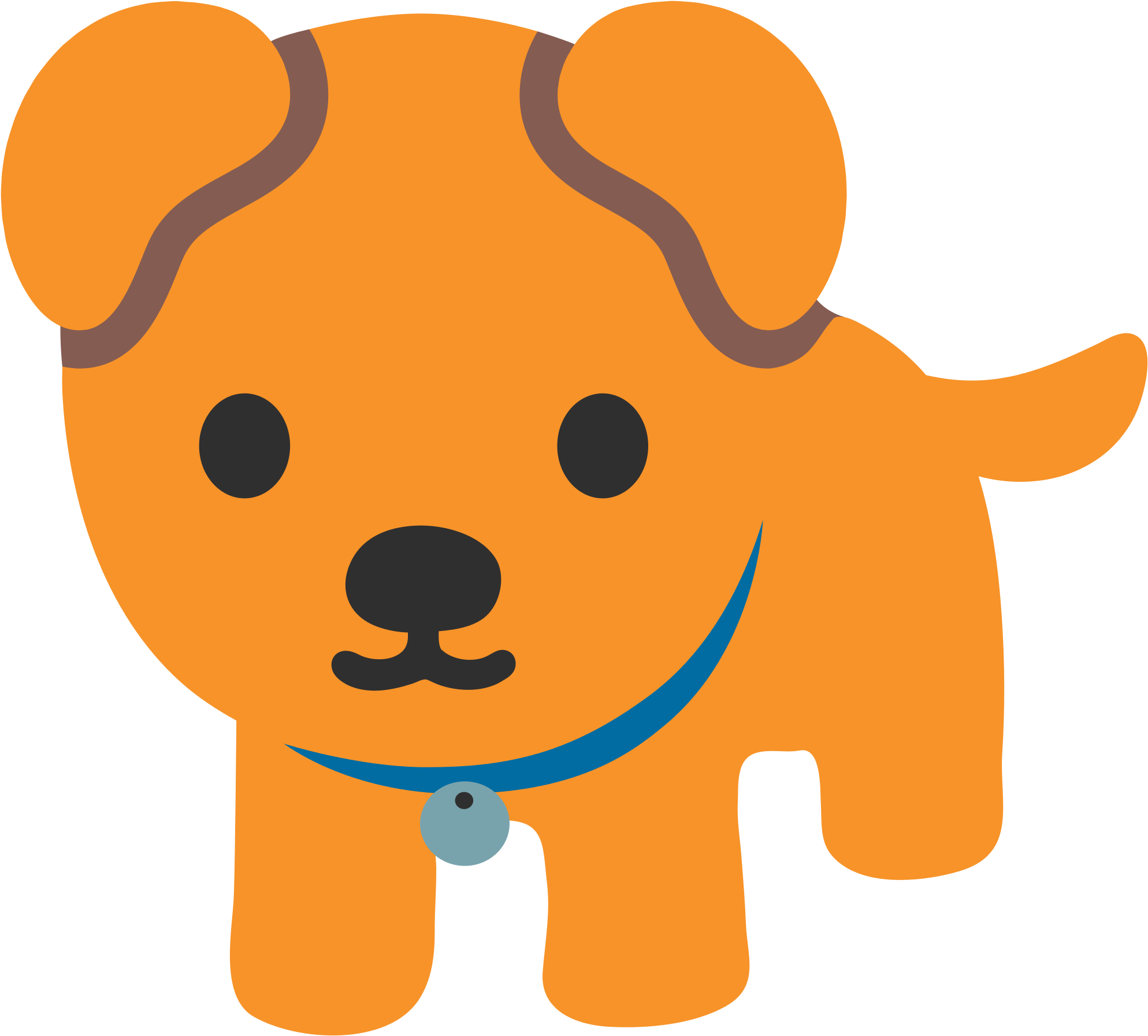 Dog Emoji Android (2000x2000)