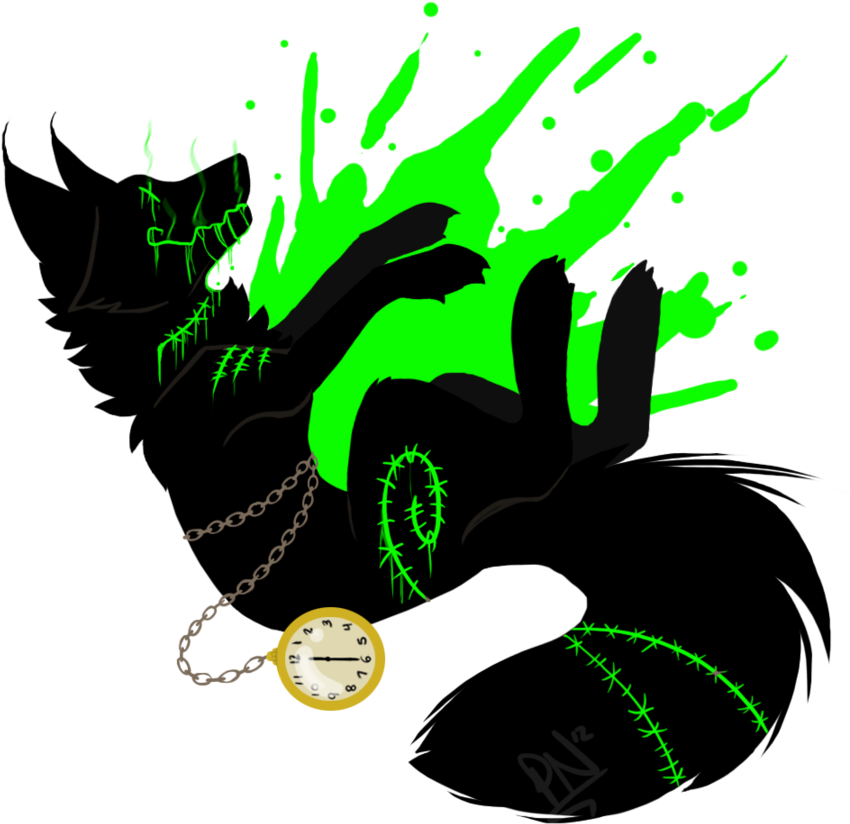Toxic Clock By Pie Master Pru - Toxic Wolf (900x900)
