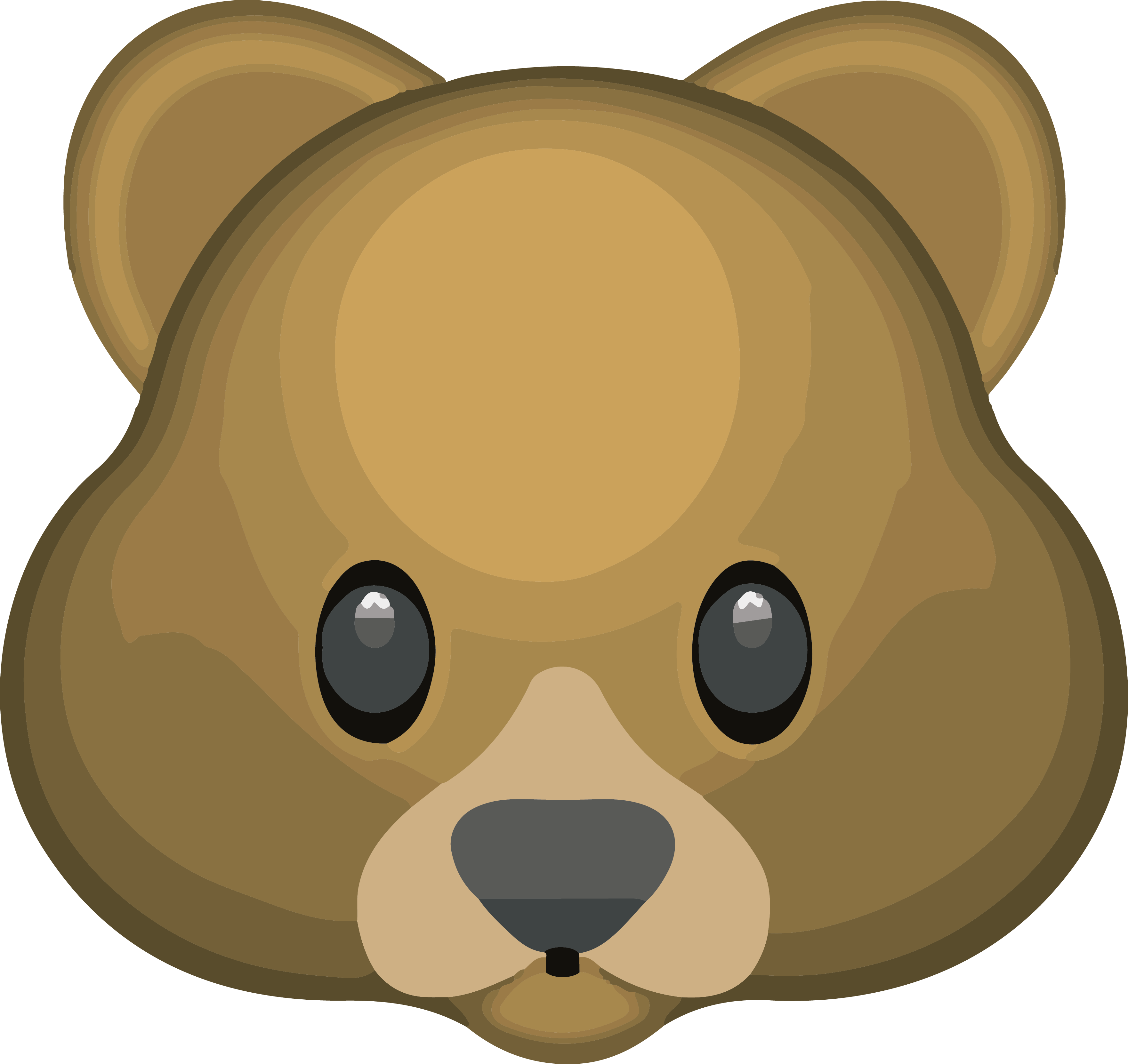 Bear Emoji Png (3524x3325)