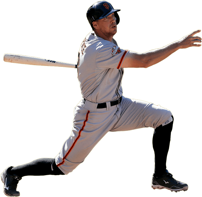 San Francisco Giants Hunter Pence Transparent Png - San Francisco Giants Players Png (647x631)