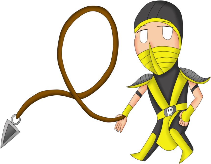 Chibi Scorpion By Bogidream - Mortal Kombat X (900x725)