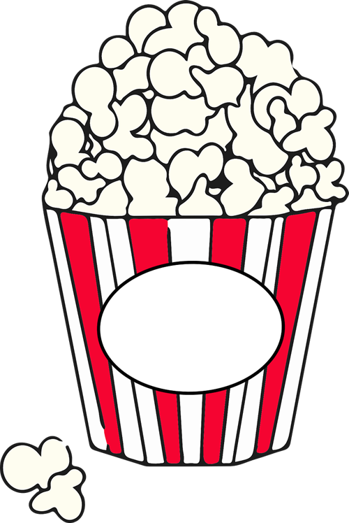 Clipart Of Movie, Advertising And Advertise - Clip Art (500x748)