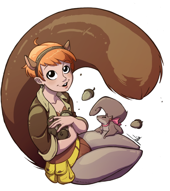 The Unbeatable Squirrel Girl By Juliamadrigal - The Unbeatable Squirrel Girl (600x654)