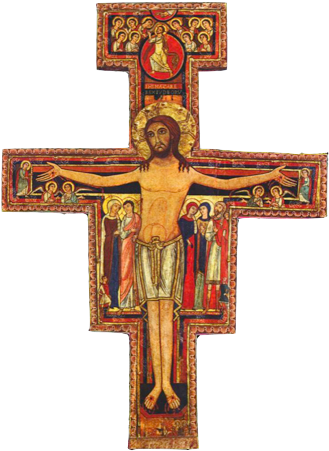Faith Pics 3 Catholic Religion Teacher - Franciscan Crucifix Colourful Cross Of San Damiano. (1024x768)