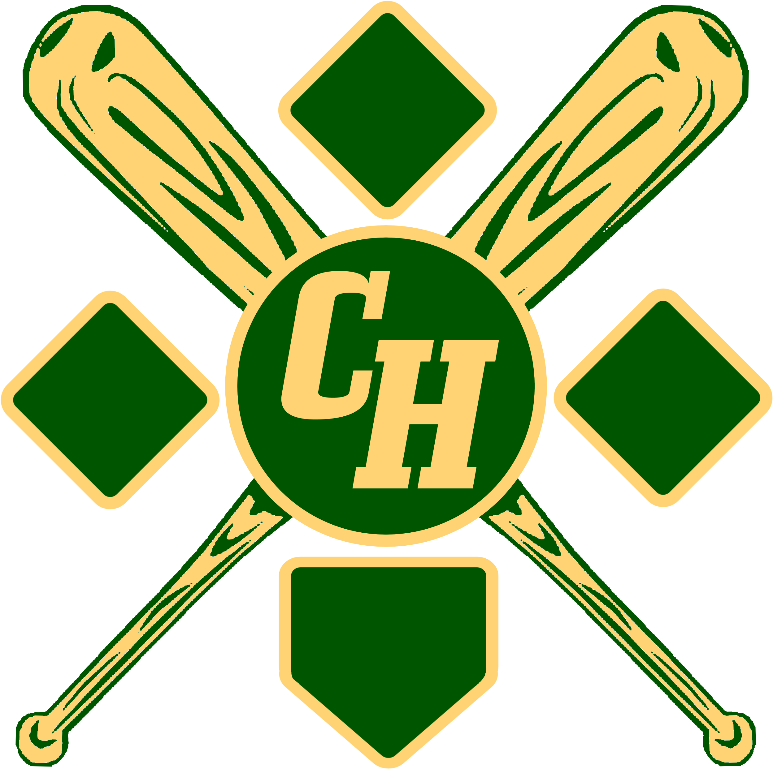 Chll-logo - Baseball Bat Clipart (2499x2511)