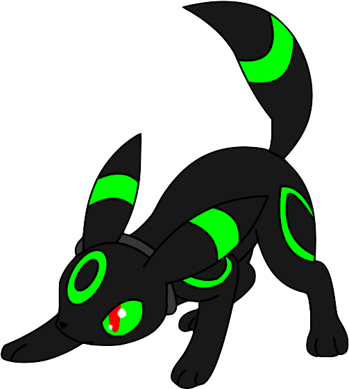 Toxic Getting Ready To Pounce By Spyrofan00lover - Pokemon Umbreon (521x575)