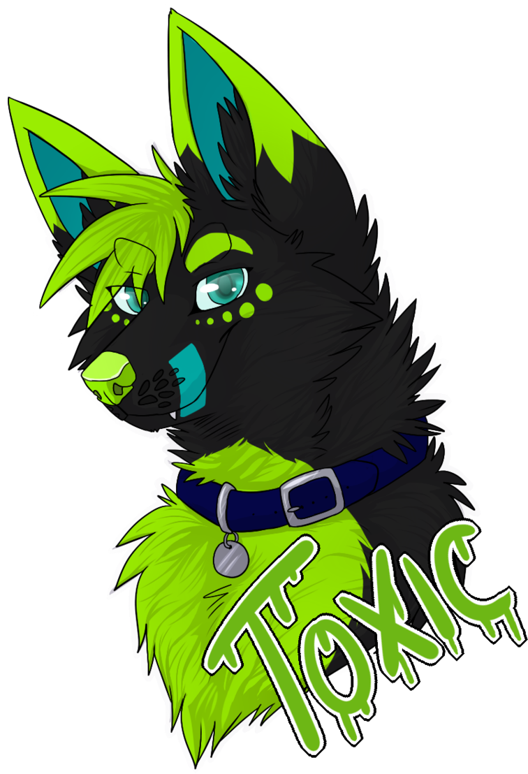 Toxic Commission/speedpaint By Jamkitsune - Toxic Furry (800x1155)