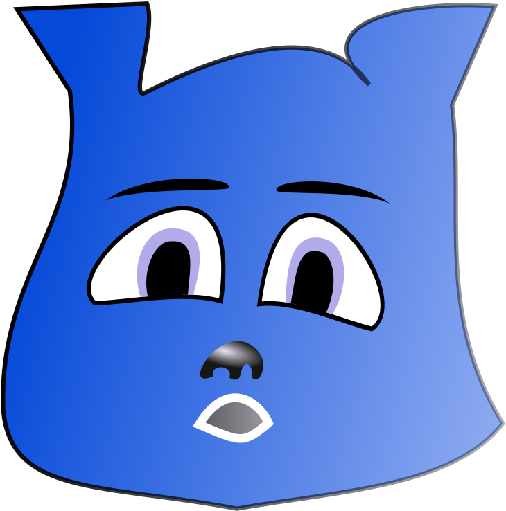 Clipart Emotion Worried - Blue Lunch Box With Worried Emotion Icon (800x800)