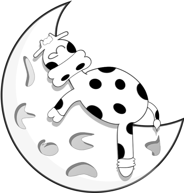 Cow On The Moon - Cow On The Moon (648x700)