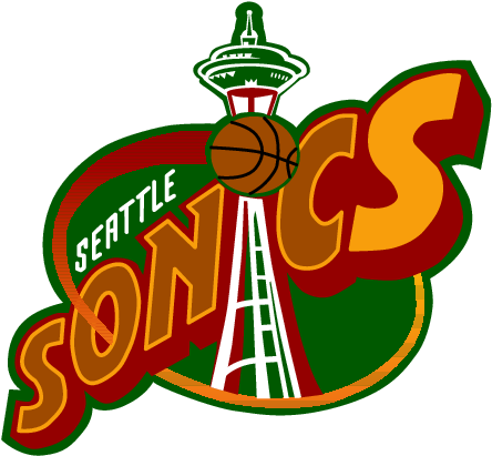 Seattle Supersonics - Seattle Sonics Old Logo (465x430)