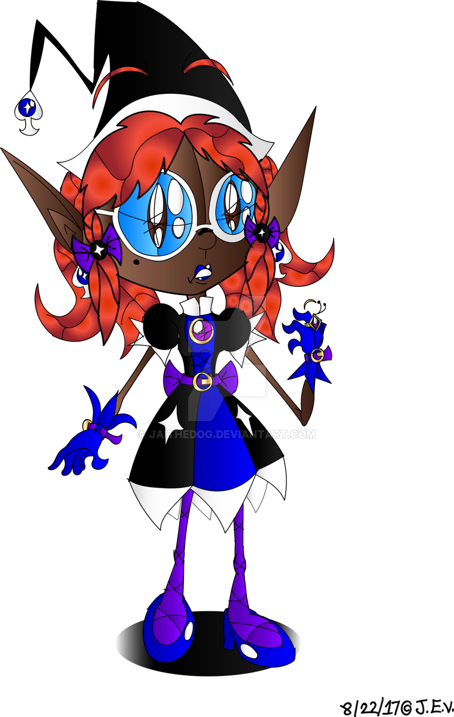 The Queen Of Sapphire Spades - Cartoon (900x1420)