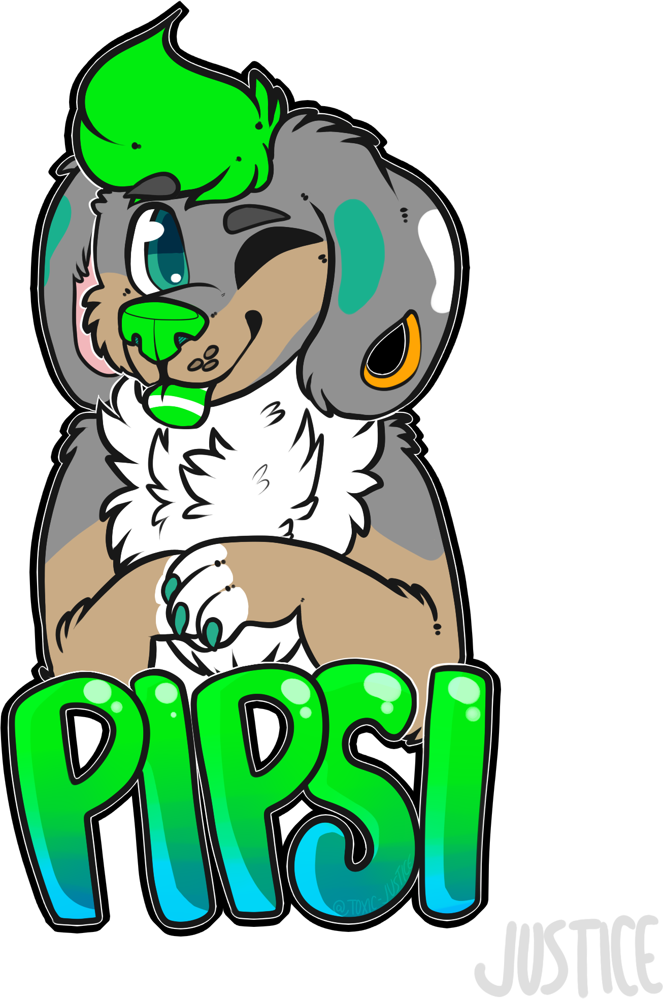 Pipsi Badge By Toxic-justice - Cartoon (2160x2160)