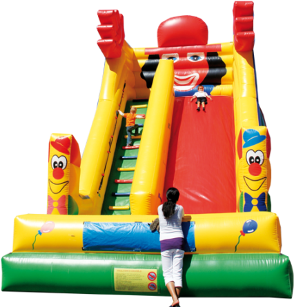 Aufblasbare Clown Rutsche Für Kinder Mieten - Clown (450x450)