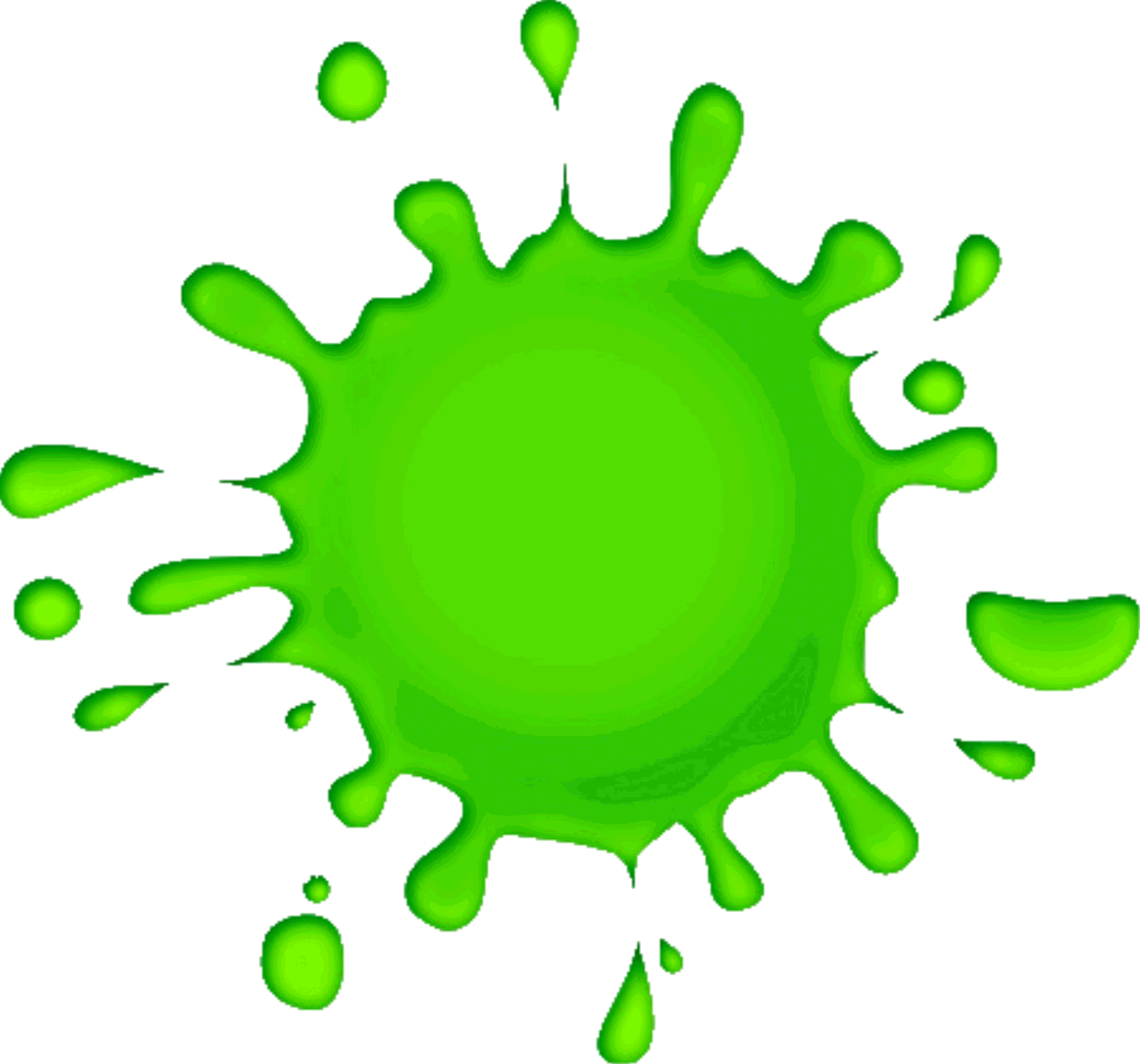 Aqua Paint Splatter Clip Art - Macchia Di Colore Verde (2048x1911)