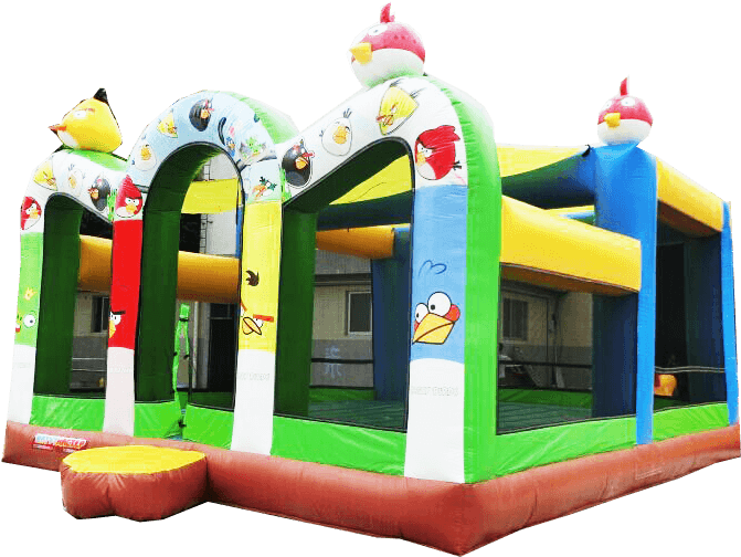 Коммерческий Надувной Батут «возвращение Angry Birds» - Angry Birds (670x670)