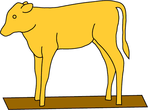 Source - Diysolarpanelsv - Com - Golden Calf Clipart Png (500x372)