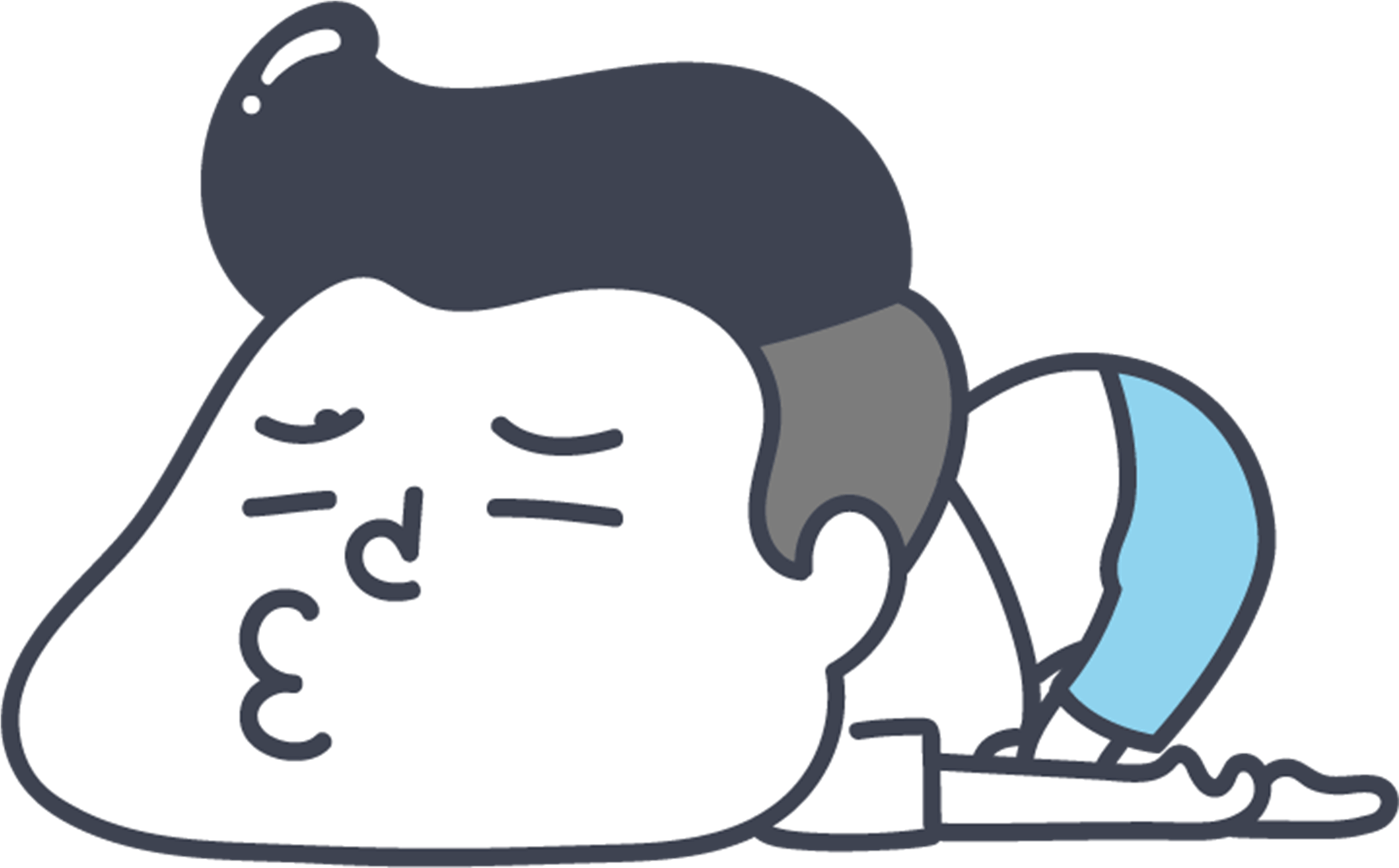 Tired Drone Sticker By Gblwang - Giphy (2835x2835)