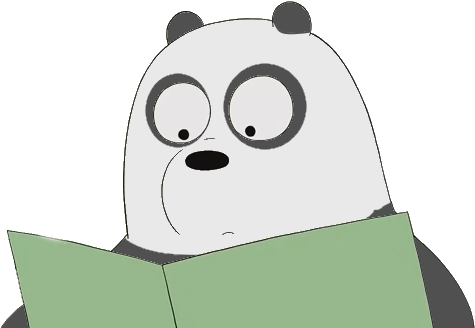 Surprised Panda We Bare Bears By Madobenanami3255 - We Bare Bears Png (634x343)