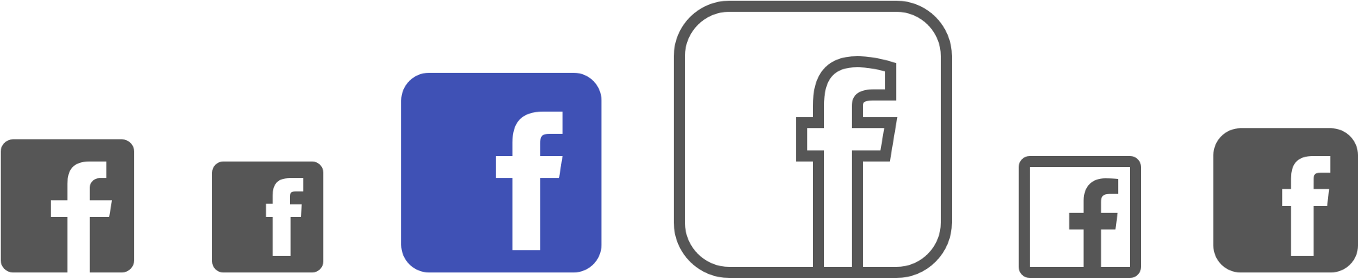 Facebook Icons - Simple Facebook Logo (2368x608)