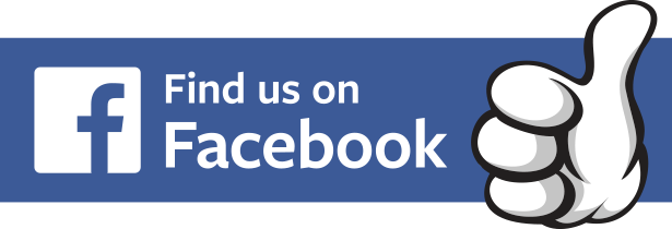 Get In Touch - Png Find Us On Facebook Logo (615x210)