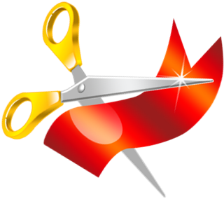 Ribbon Cuttings - Ribbon Cutting Images Png (382x382)