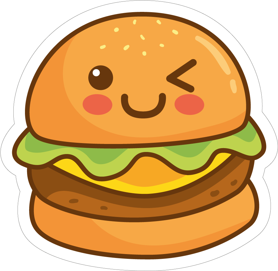 Cute Hamburger (1000x1000)