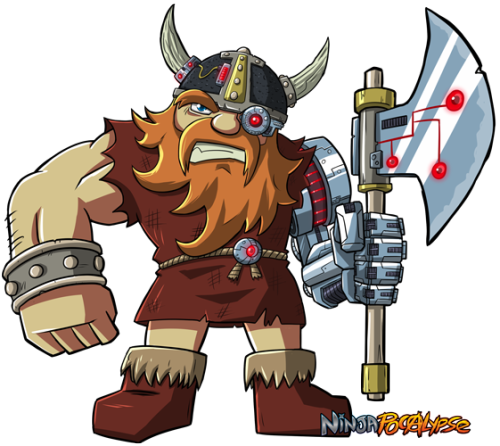 Viking Clip Art - Cartoon (500x446)