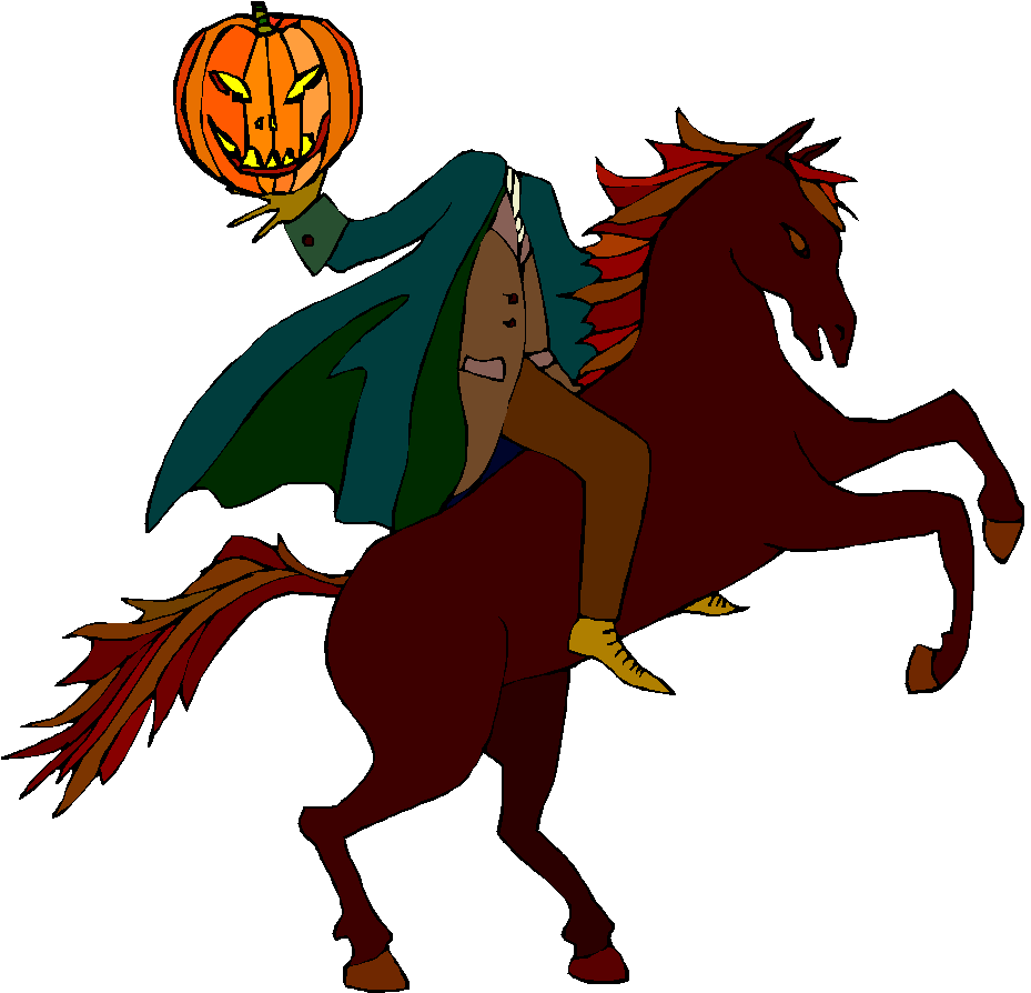 Headless Horseman Clipart - Halloween Headless Horseman Clipart (922x893)