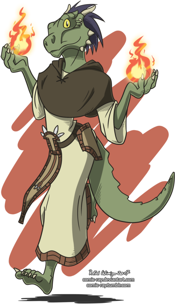 Cartoon Argonian By Comic-ray - Cosmic Ray (715x1116)