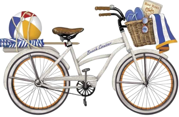 Nothings Evokes Summer Memories Like The Vintage Bicycle - Perfectlyfestive Mary Lake-thompson - White Bike Flour (600x393)