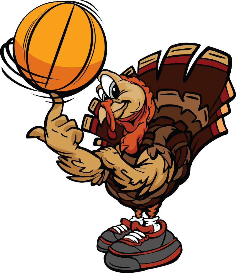 Basketball Tournament Cliparts - Thanksgiving Basketball (800x925)
