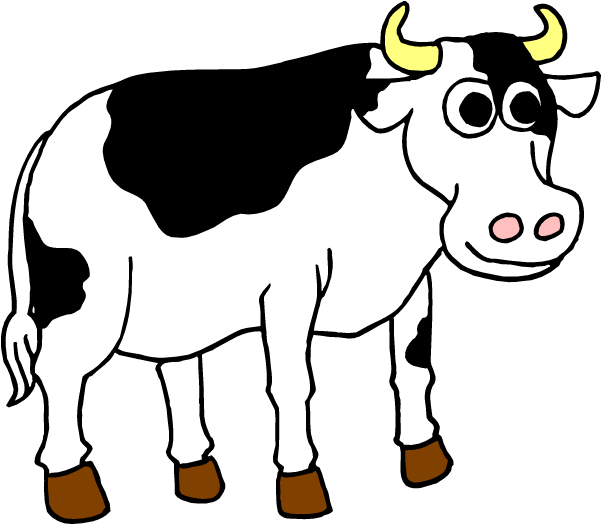 Cow Clip Art Free Cartoon Free Clipart Images - Cow Clipart (600x600)