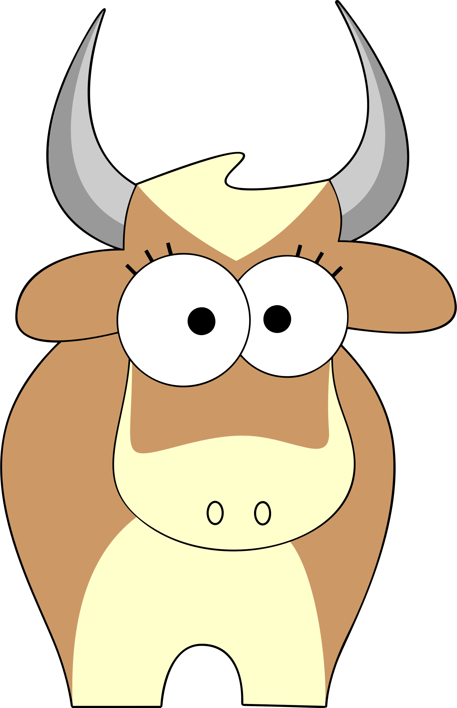 Calf Face Cliparts 20, - Cow Comic (1504x2326)