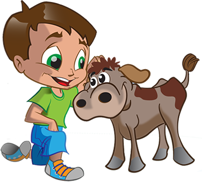 Steven-calf - Cartoon (401x361)