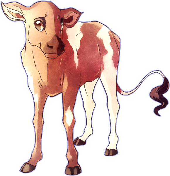 Bingo The Calf - Dairy Cow (726x744)
