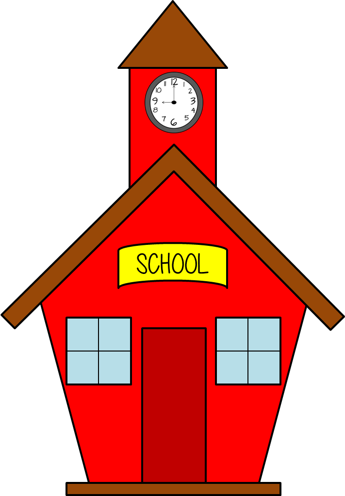 Animated Cute Back To School Clipart School Bus Pattern - Clip Art Transparent School (711x1023)