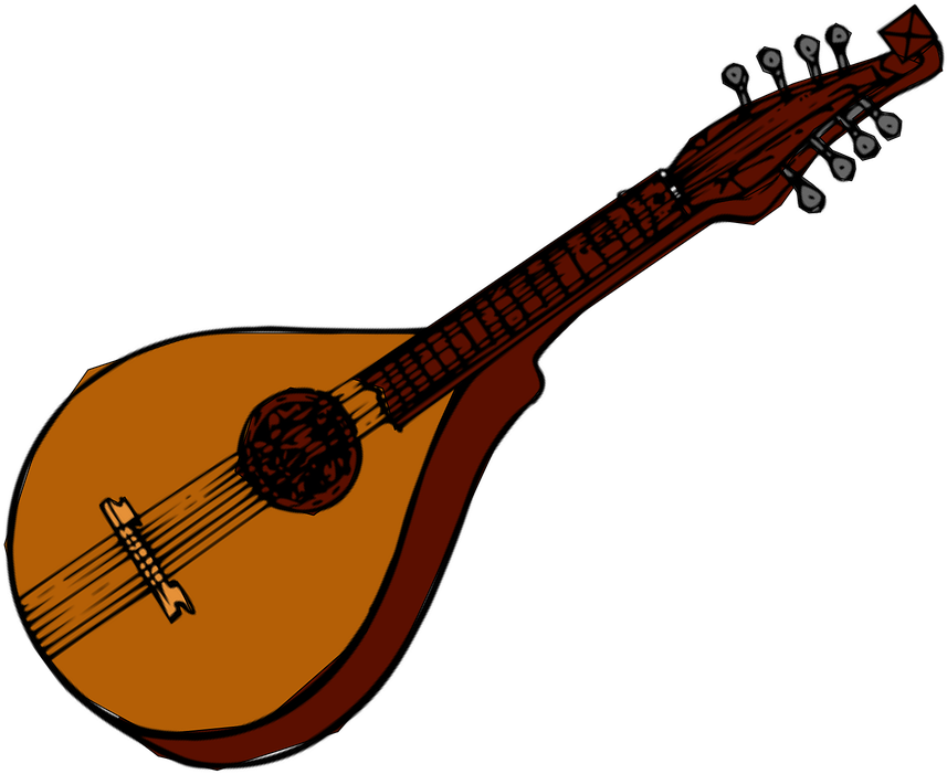 Instrument Clipart Mandolin - Mandolin Clipart (960x720)