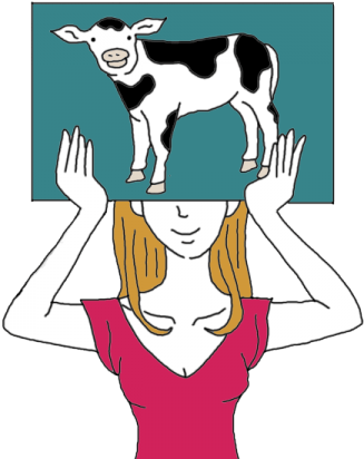 Calf - Cartoon (450x450)