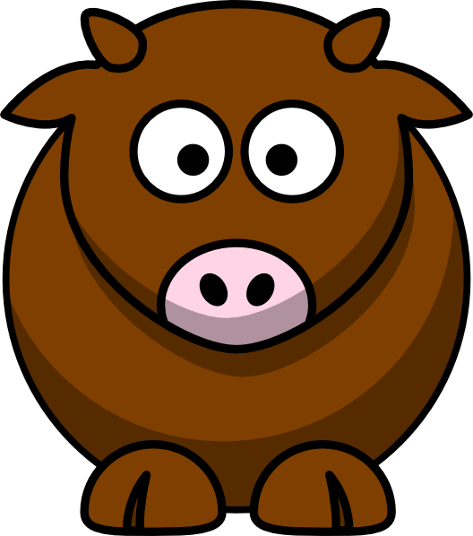 Cow Clipart Brown Cow - Nk Široki Brijeg (528x598)