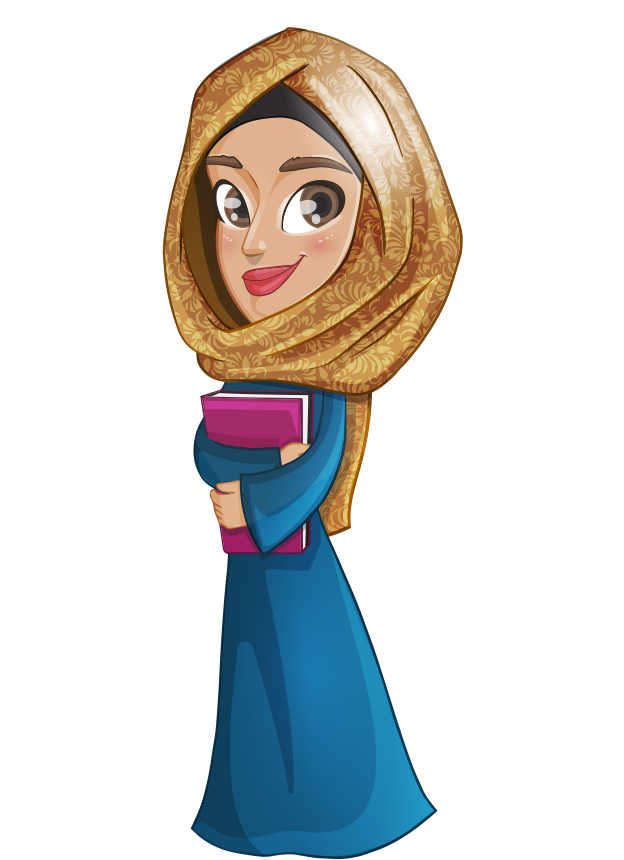 Muslim Girl Islam Clip Art - Arab Animated Png (935x883)