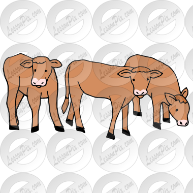Pin Cow And Calf Clipart - Calf (380x380)