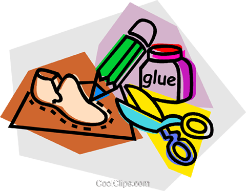 Shoe Repair Royalty Free Vector Clip Art Illustration - Christmas Crafts For Kids (480x373)