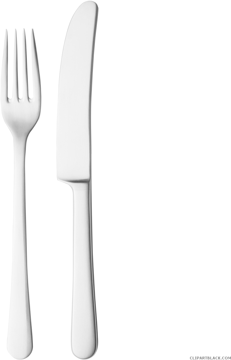 Fork And Knife Tools Free Black White Clipart Images - Knife And Fork Png (1200x1200)
