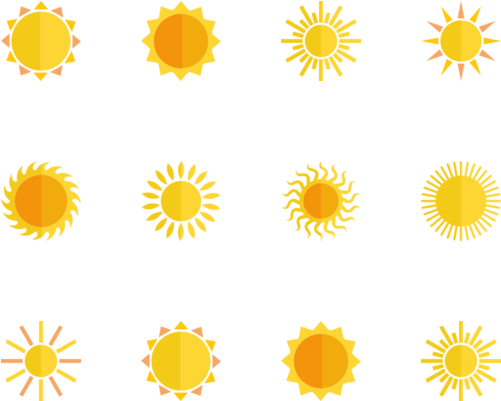 Free Sun Vector Png - Free Sun Vector Png (560x480)