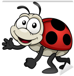 Illustration Of Cartoon Lady Bug Wall Mural • Pixers® - Cartoon Lady Bug (400x400)